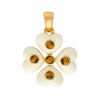 Trefle Pendant - Tiger's Eye