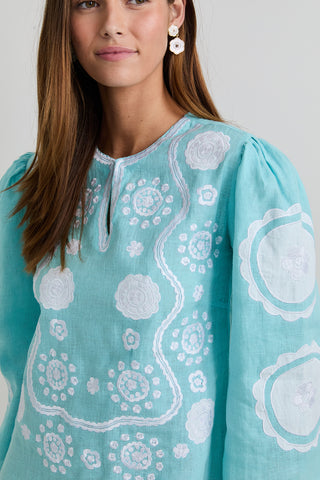 Turquoise Alice Mini Dress