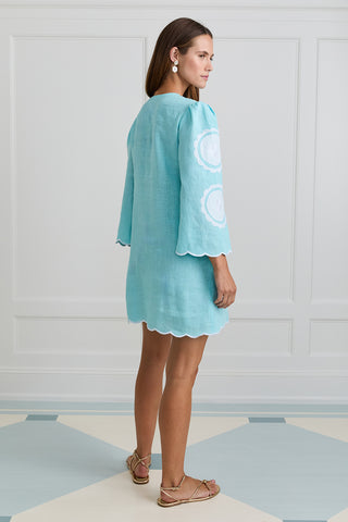 Turquoise Alice Mini Dress
