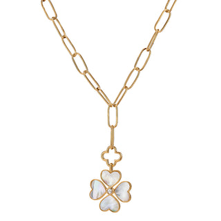 Heart Clover Charm + Clover Lariat
