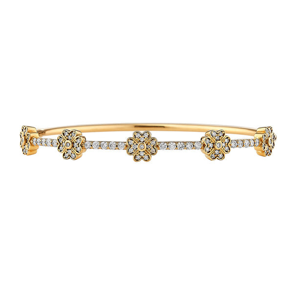 ASHA by Ashley McCormick Diamond Clover Bangle – Asha By ADM