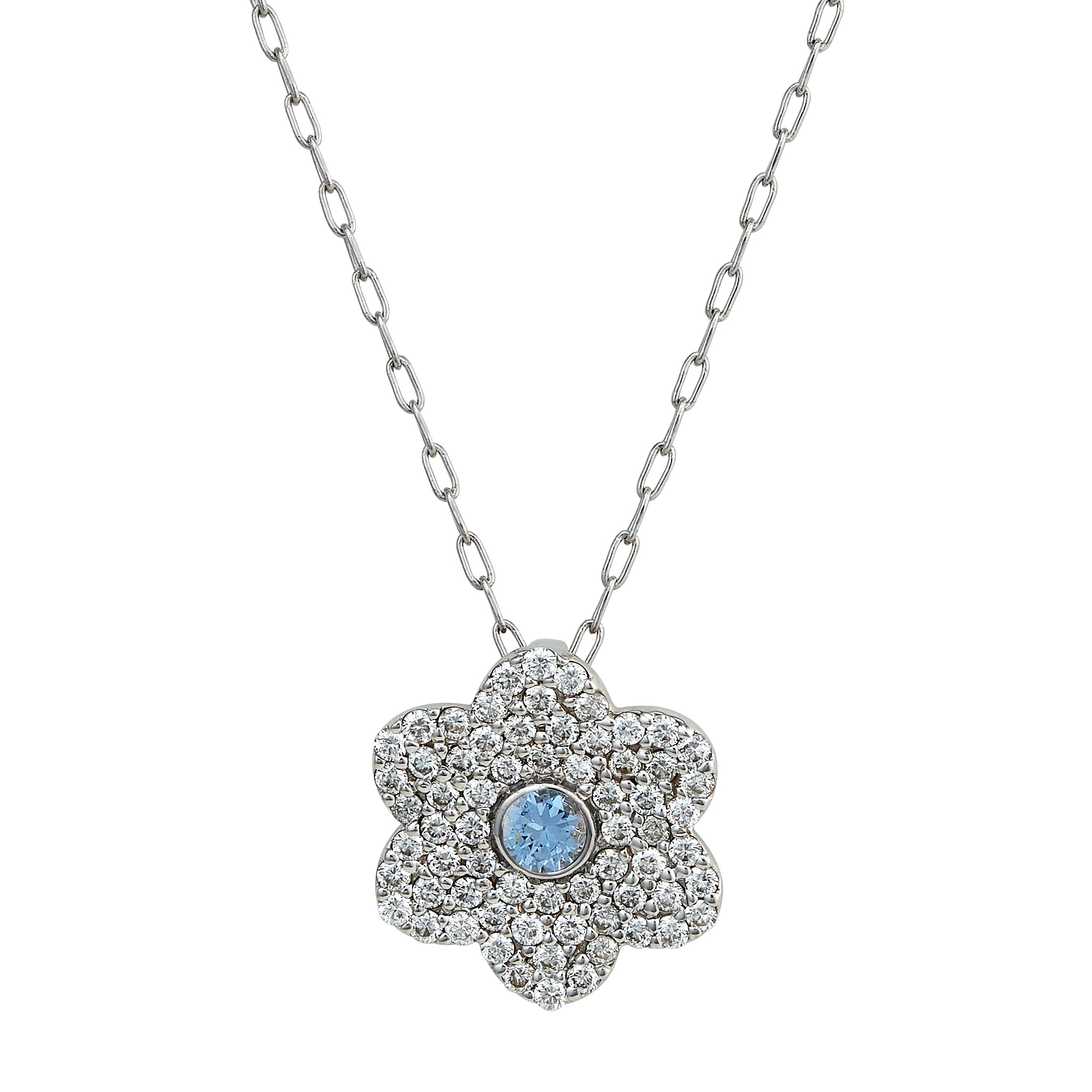 Fleur Aquamarine Necklace
