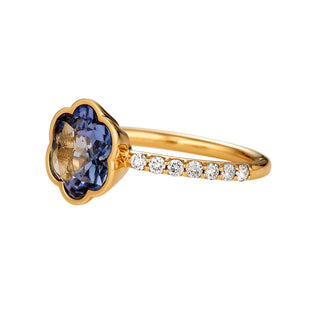 Sapphire Flower Ring