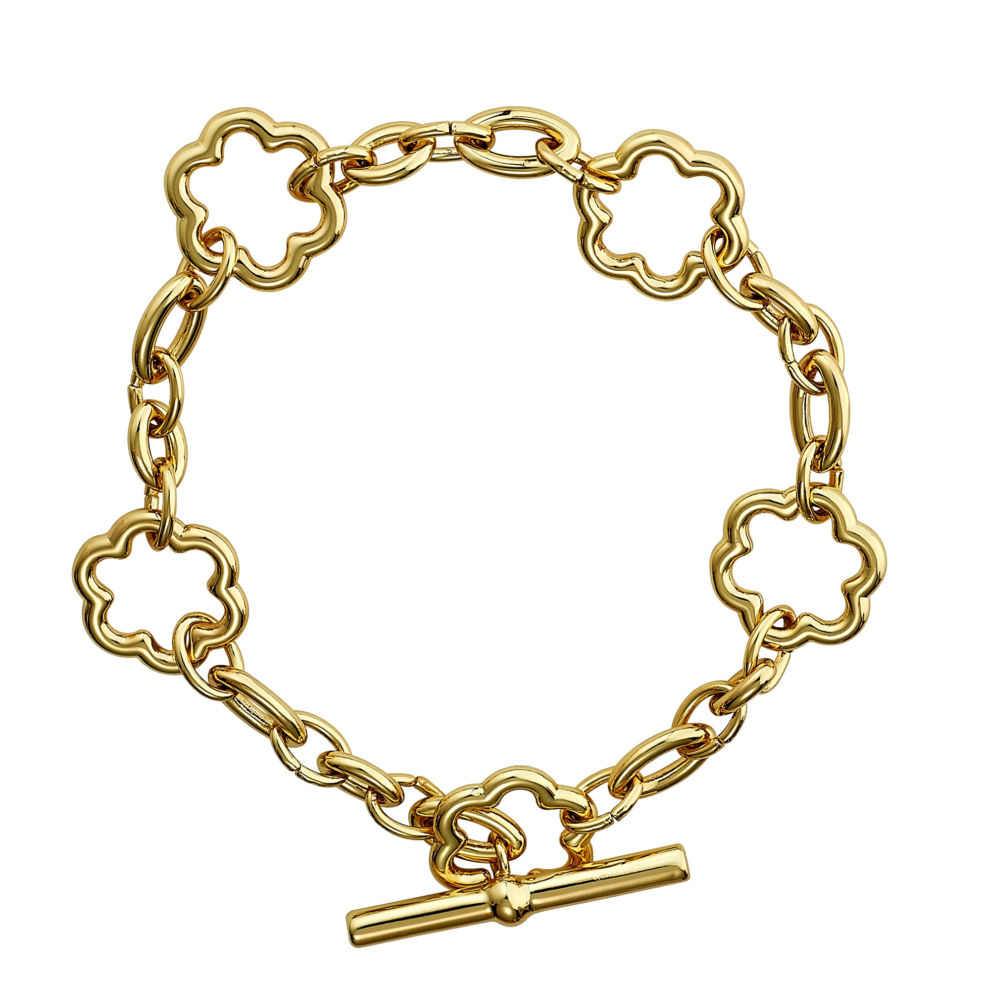Signature Minima Bee Gold Toggle Bracelet