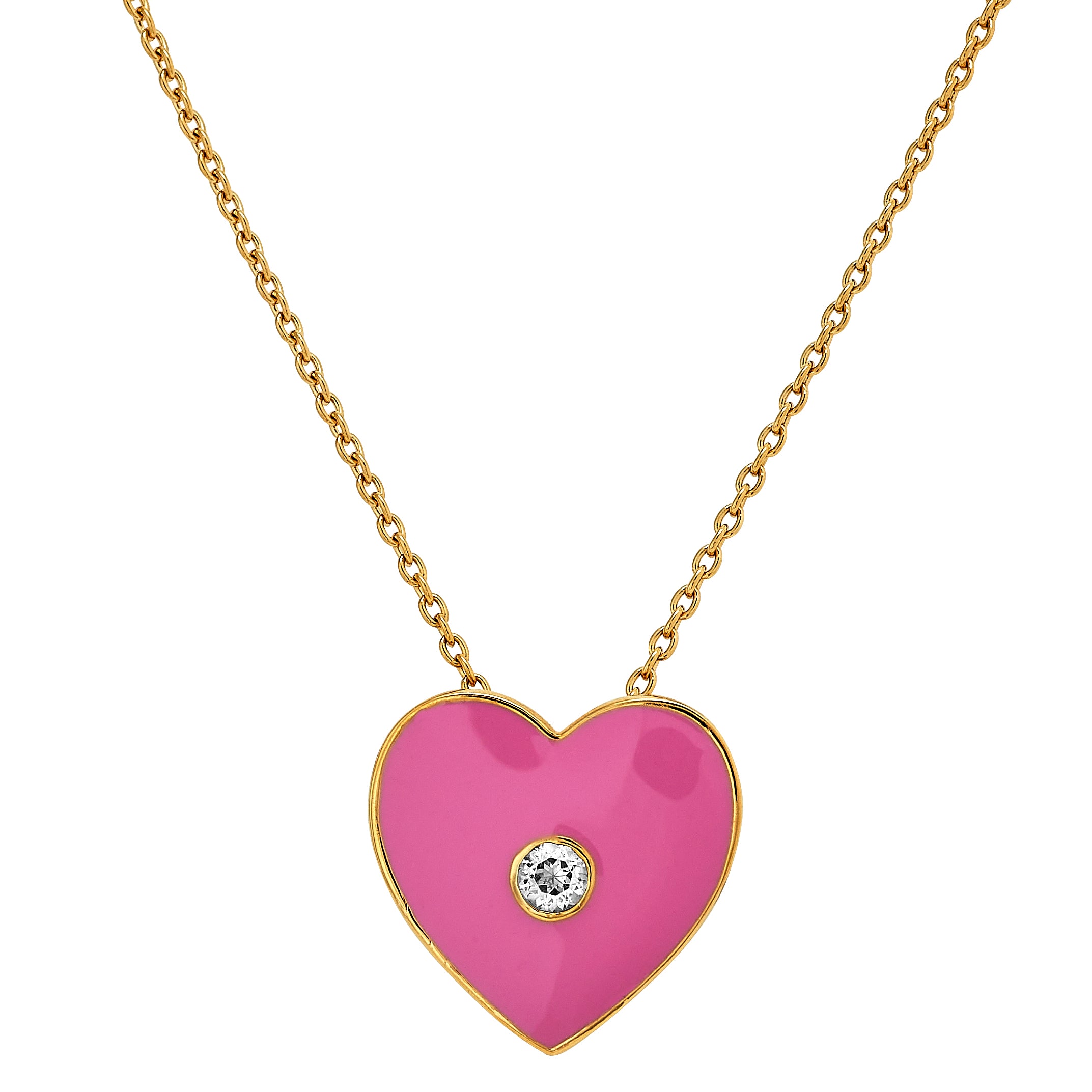 4.40 ct. t.w. Multi-Gemstone and Black Enamel Heart Pendant Necklace in  18kt Gold Over Sterling | Ross-Simons