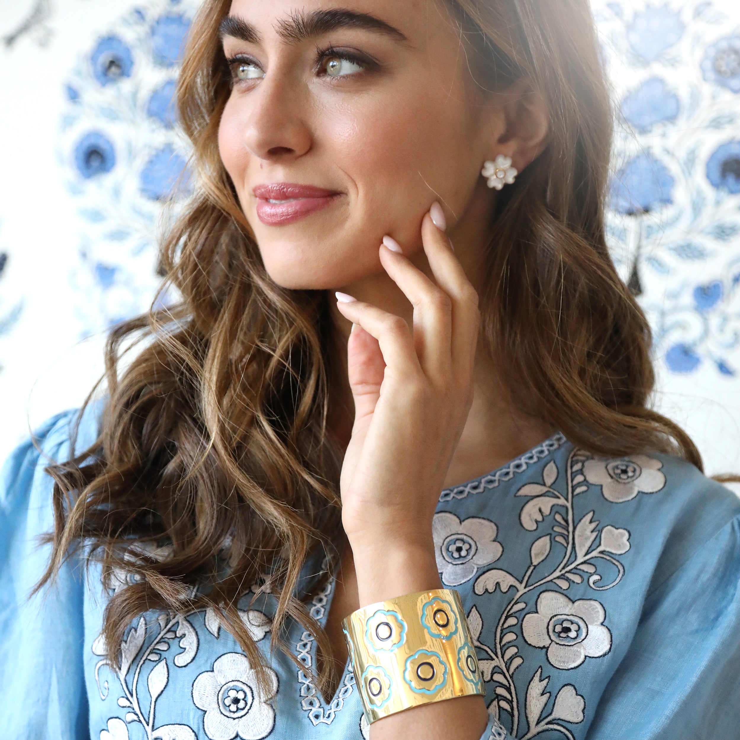 ASHA by Ashley McCormick Moonstone Florentine Cuff – Asha By ADM