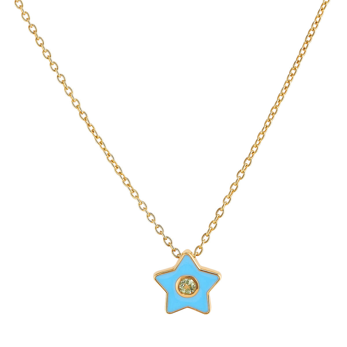Mini Enamel Star Necklace