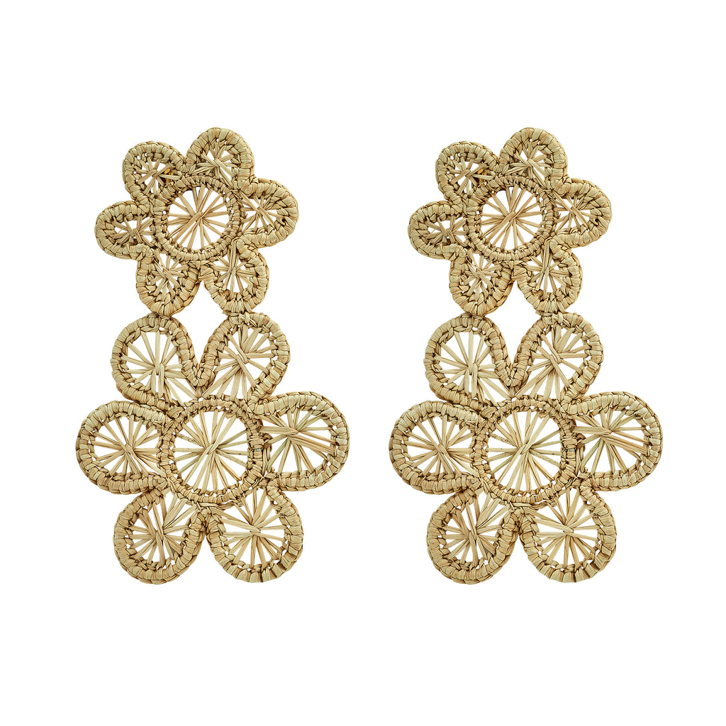 ASHA by Ashley McCormick Rattan Bloom Earring – Asha By ADM