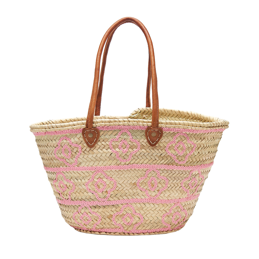ASHA by Ashley McCormick Pink Sequin Clover Basket – Asha By ADM